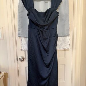 City Chic Strapless Midnight Blue Dress